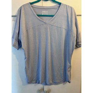 MNY Marc New York Performance Tee, V-Neck, Vented/Sheer Sleeves, Size XL